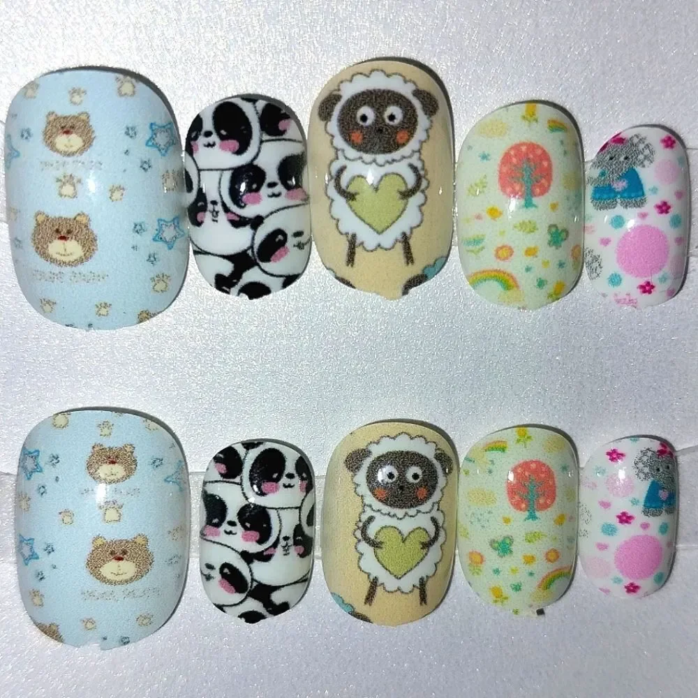 Kids custom 10pc  press on nails for girls and teens